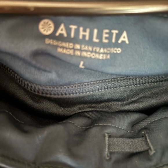 Athleta Dark Blue Women's Athletic Shorts Large - Picture 3 of 8